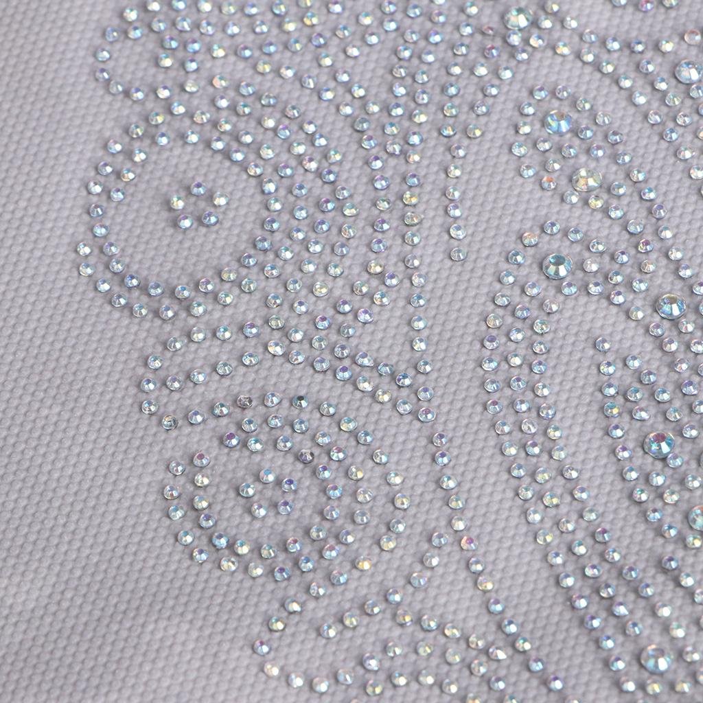 Rhinestone Iron On Heat Transfer Hot Fix T-shirt Motif Horse Head Applique