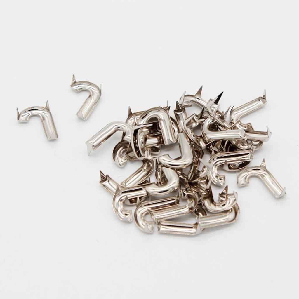 30 Pcs Alloy Silver DIY Alphabet Letter Claw Rivets for Sewing Accessories J