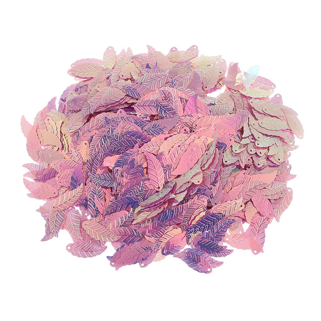 Bag of 1100pcs Leaf Loose Sequins for DIY Clothes Dress Sewing Accessories A