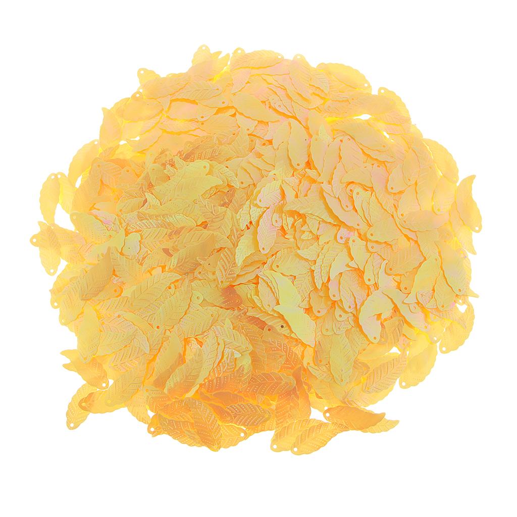 Bag of 1100pcs Leaf Loose Sequins for DIY Clothes Dress Sewing Accessories B