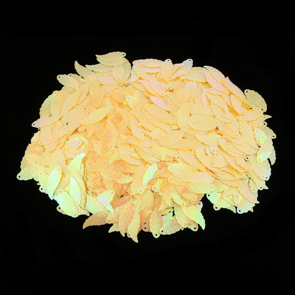 Bag of 1100pcs Leaf Loose Sequins for DIY Clothes Dress Sewing Accessories B