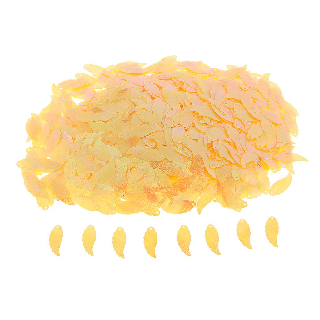Bag of 1100pcs Leaf Loose Sequins for DIY Clothes Dress Sewing Accessories B