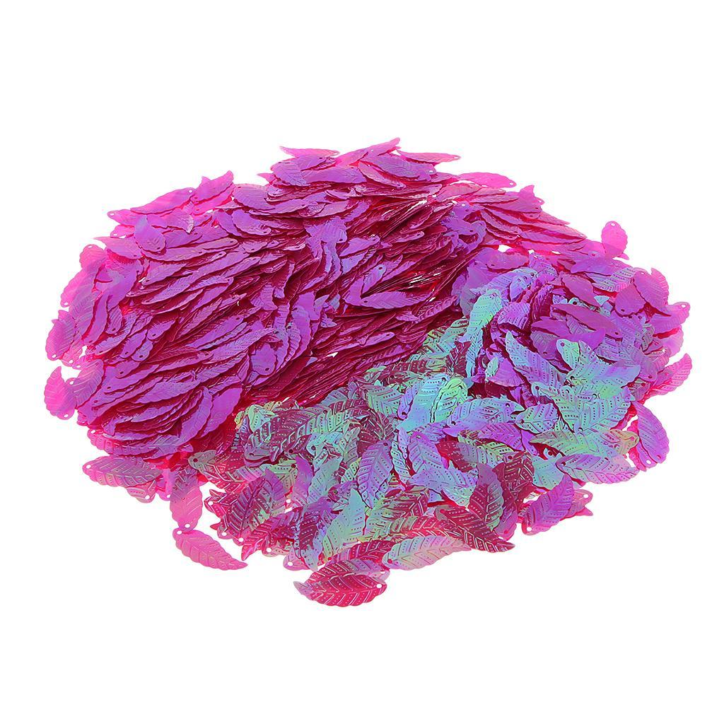 Bag of 1100pcs Leaf Loose Sequins for DIY Clothes Dress Sewing Accessories D