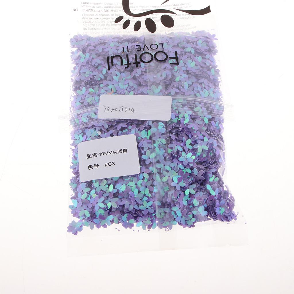 100g 3D Flower Loose Sequins for DIY Clothes Dress Sewing Accessories B03