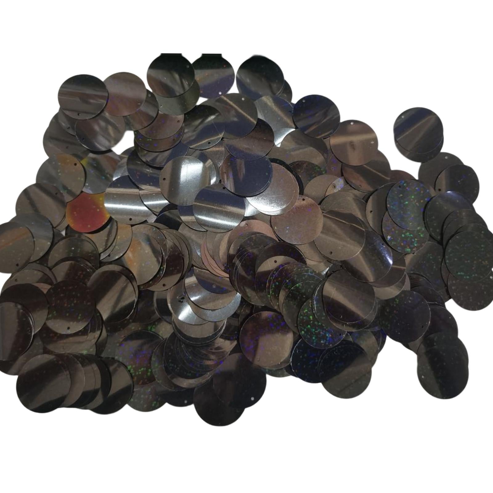 100g Round Loose Sequins Paillettes for Wedding Sewing Craft 3cm Black
