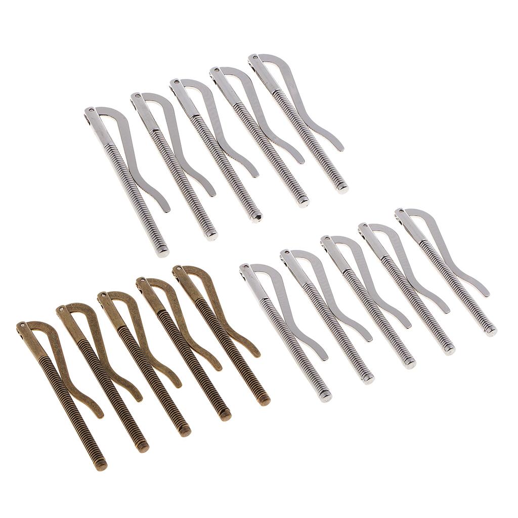 5Pcs Metal Money Clip Bar Wallet Replace Parts Spring Clamp Cash Holder 90mm