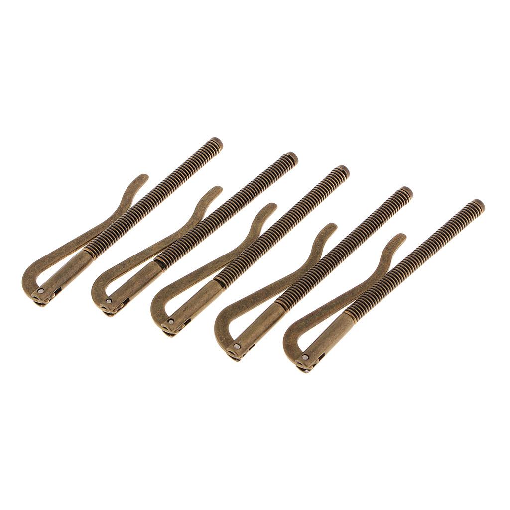 5Pcs Metal Money Clip Bar Wallet Replace Parts Spring Clamp Cash Holder 90mm