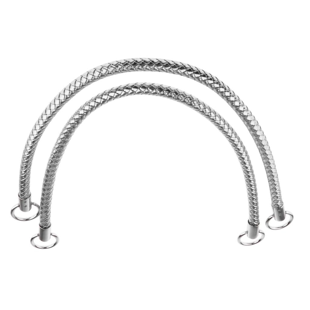 50m PU Leather Bag Accessories DIY Replacement Handbag Straps Handle Silver