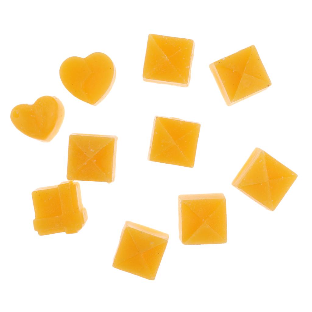 10pcs Pure Beeswax Block for Leather Working Thread Waxing Polishing Tool