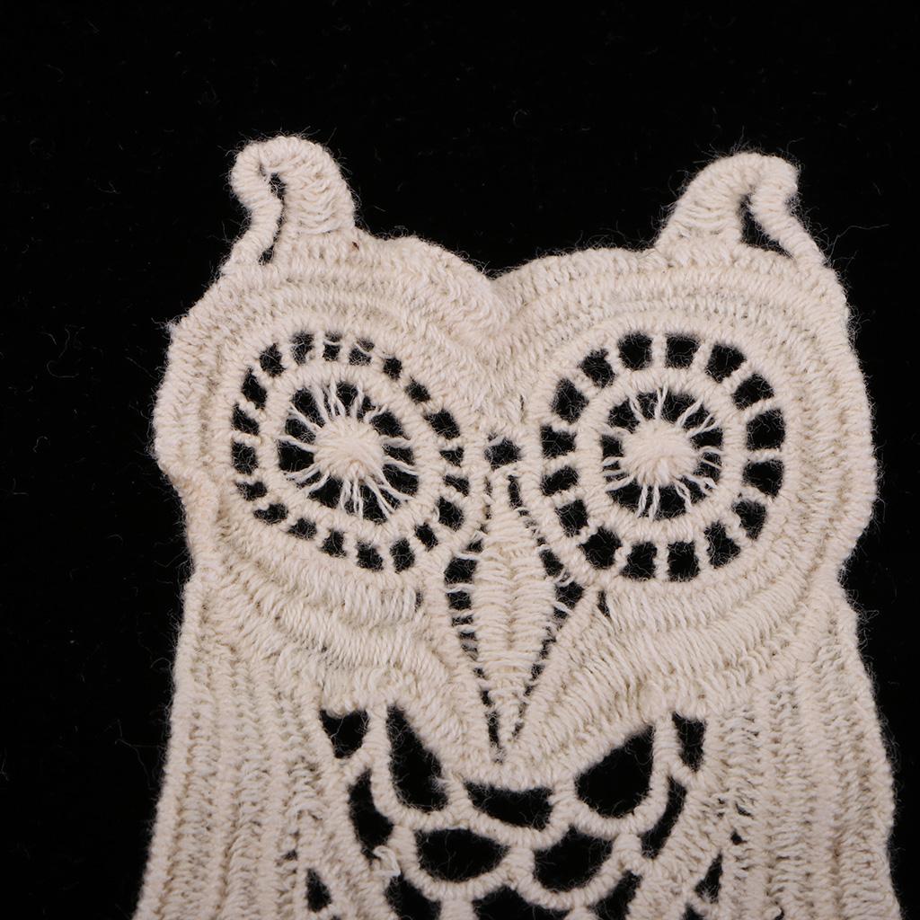 5x1 Piece Cotton Embroidered Owl Patches Appliques for Clothes Dress Bag Decor