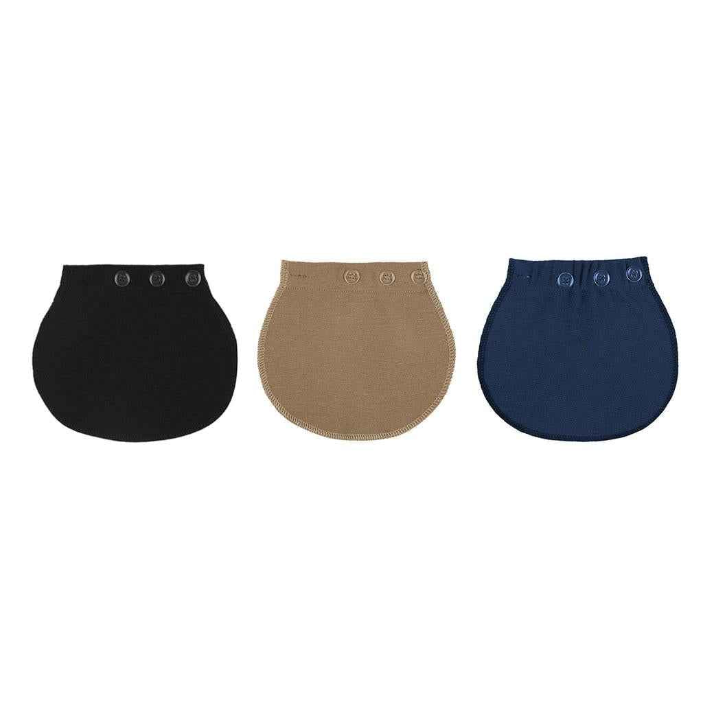Maternity Pregnancy Adjustable Waist Extender Elastic Extender Pads Black