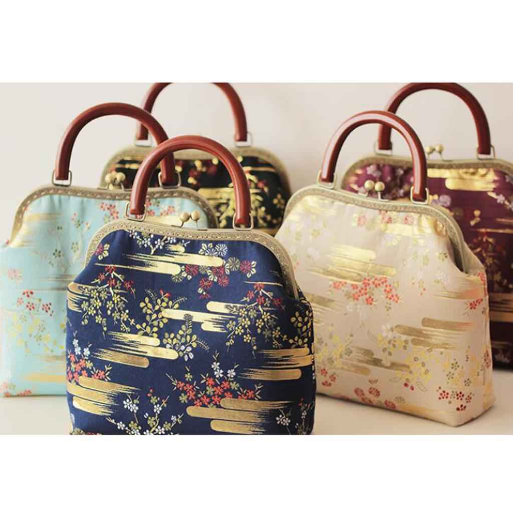Wooden Purse Handle Bag Replacement Handles for Handbag DIY Natural Color