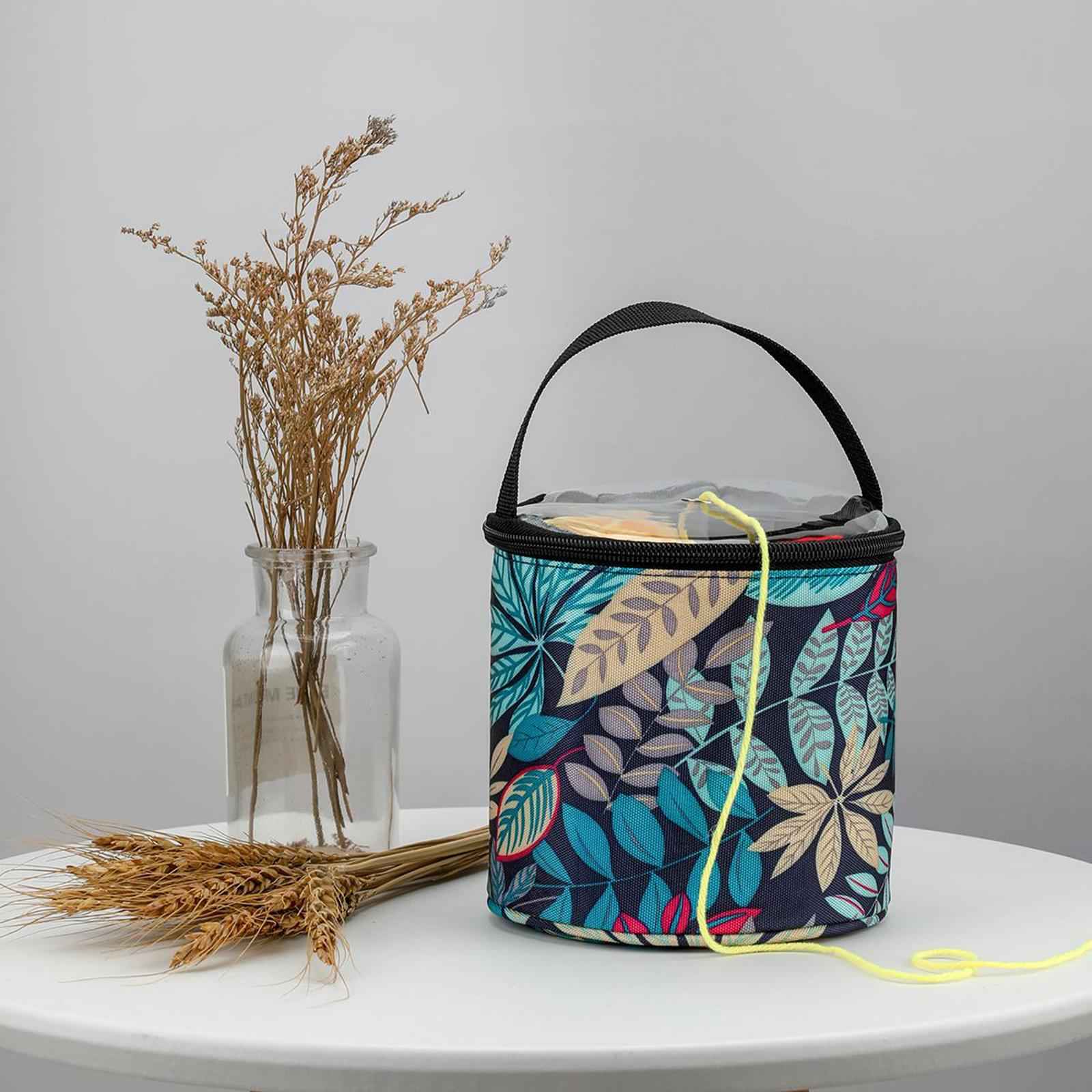 Knitting Bag Craft Sewing Yarn Storage Wool Ball Organizers Case for Crochet