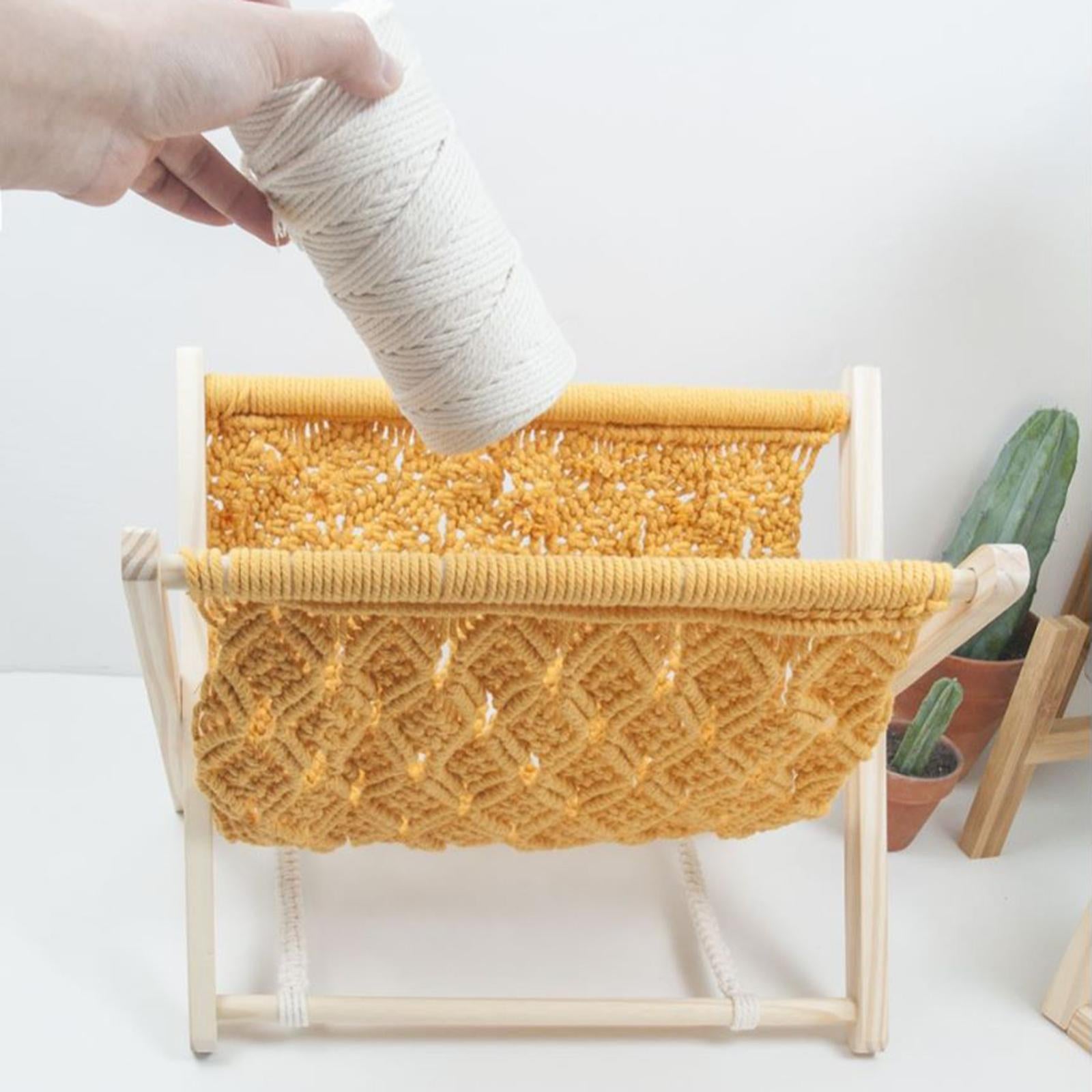 DIY Magazine Rack Display Towel Storage Mail Holder Wood Home Desk Organizer