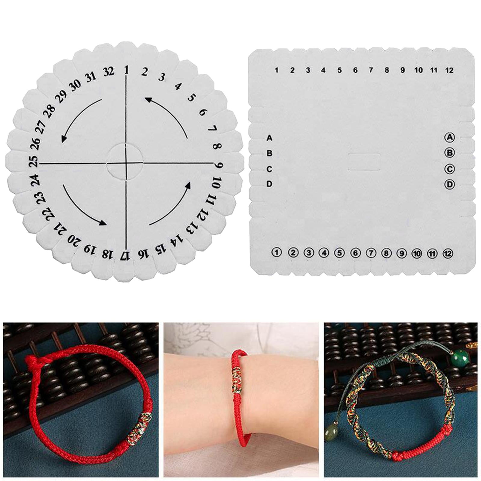 Braiding Disk Kumihimo Beading Cord Disc Bracelet Knitting Loom Weaving Kids