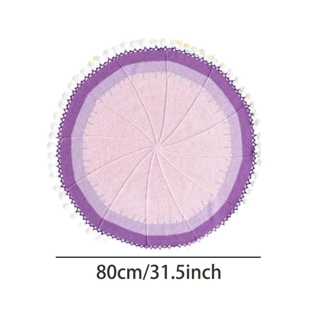Bouquet Blanket Crochet Kit DIY Blanket Kit for Starter Beginners Enthusiast purple