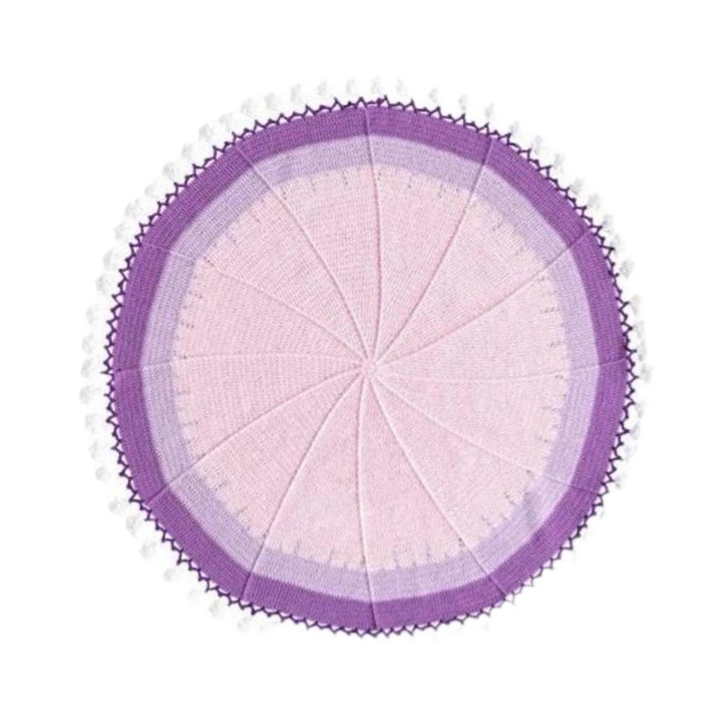 Bouquet Blanket Crochet Kit DIY Blanket Kit for Starter Beginners Enthusiast purple
