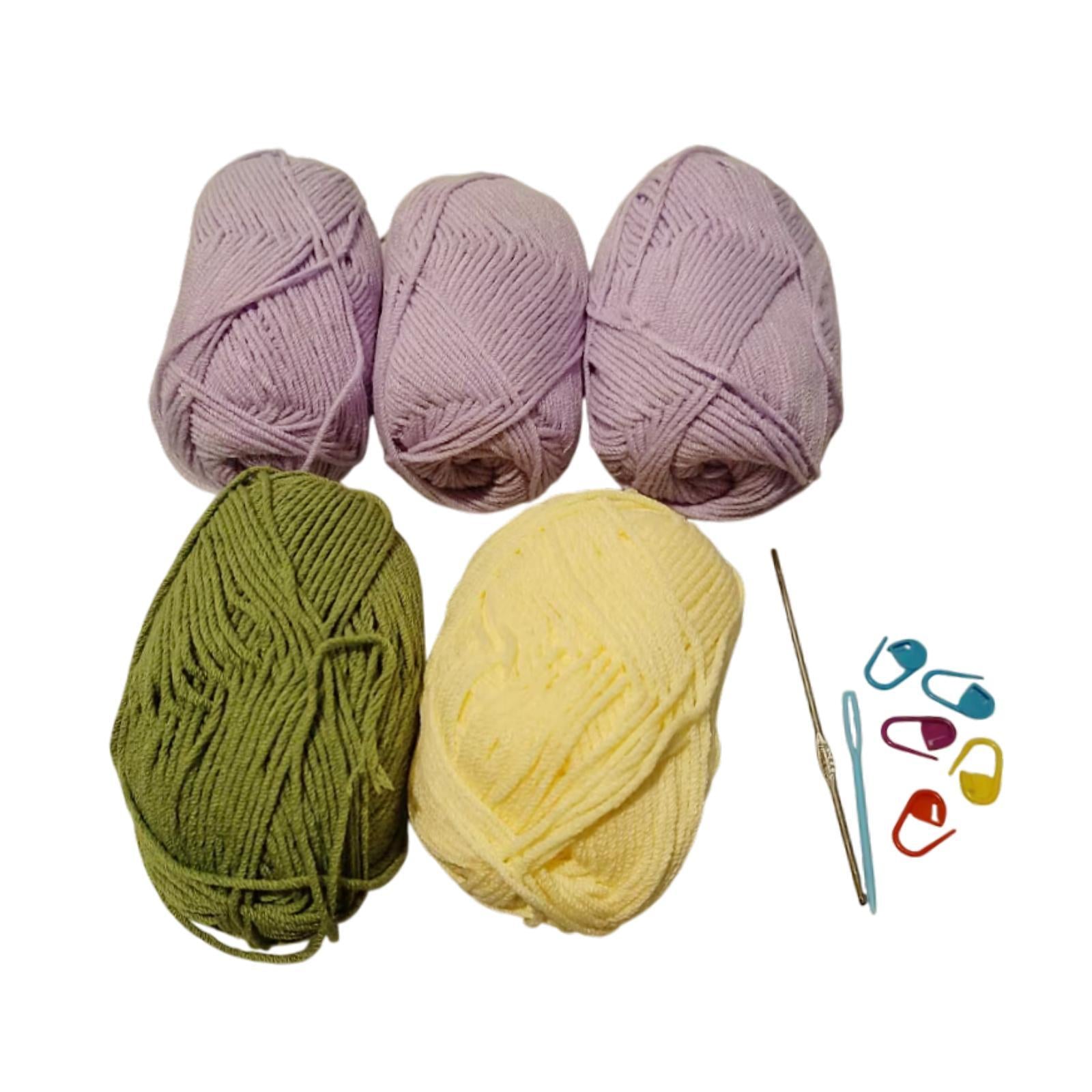 Bouquet Blanket Crochet Kit Crochet Starter Kit for Wedding Adults Beginners Yellow