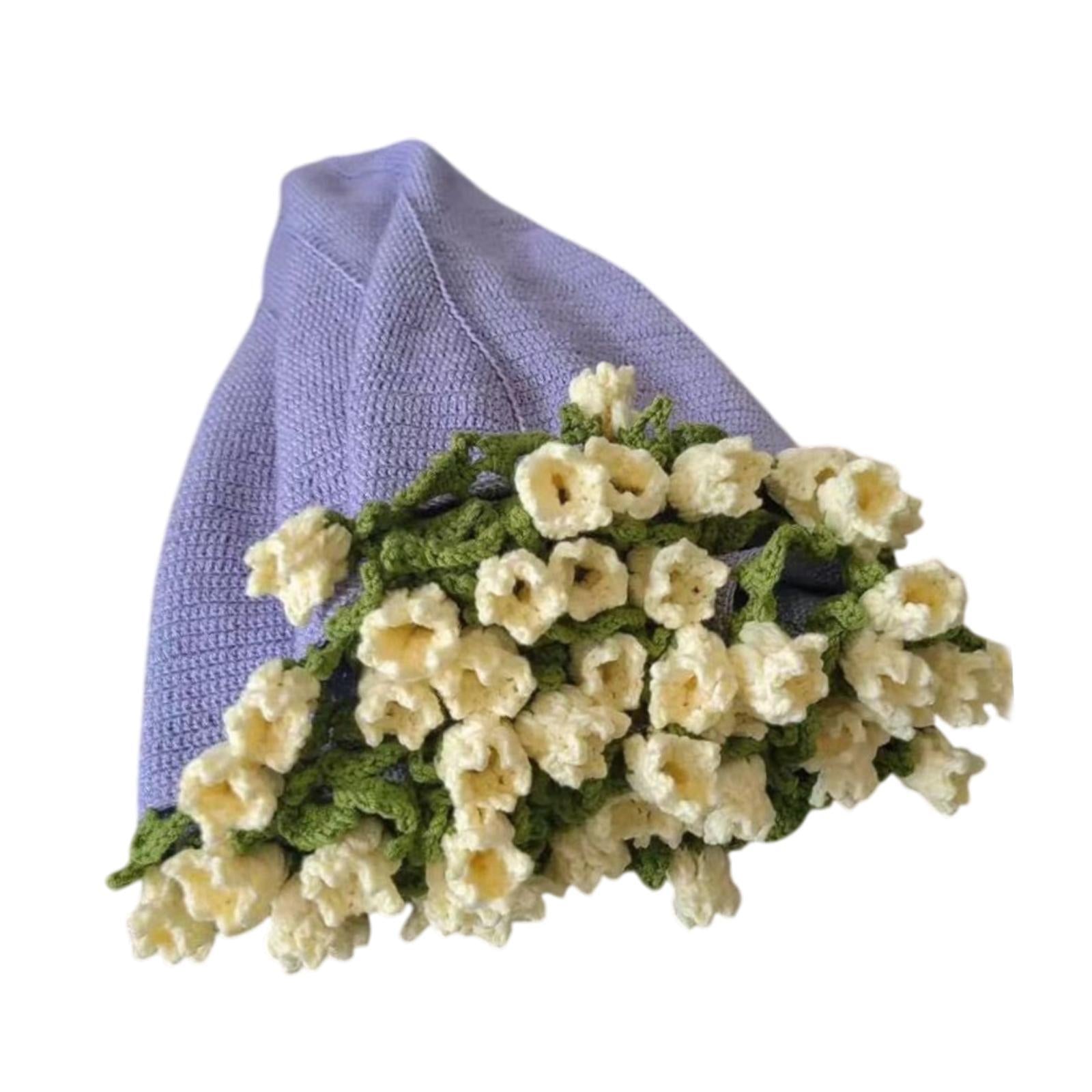 Bouquet Blanket Crochet Kit Crochet Starter Kit for Wedding Adults Beginners Yellow