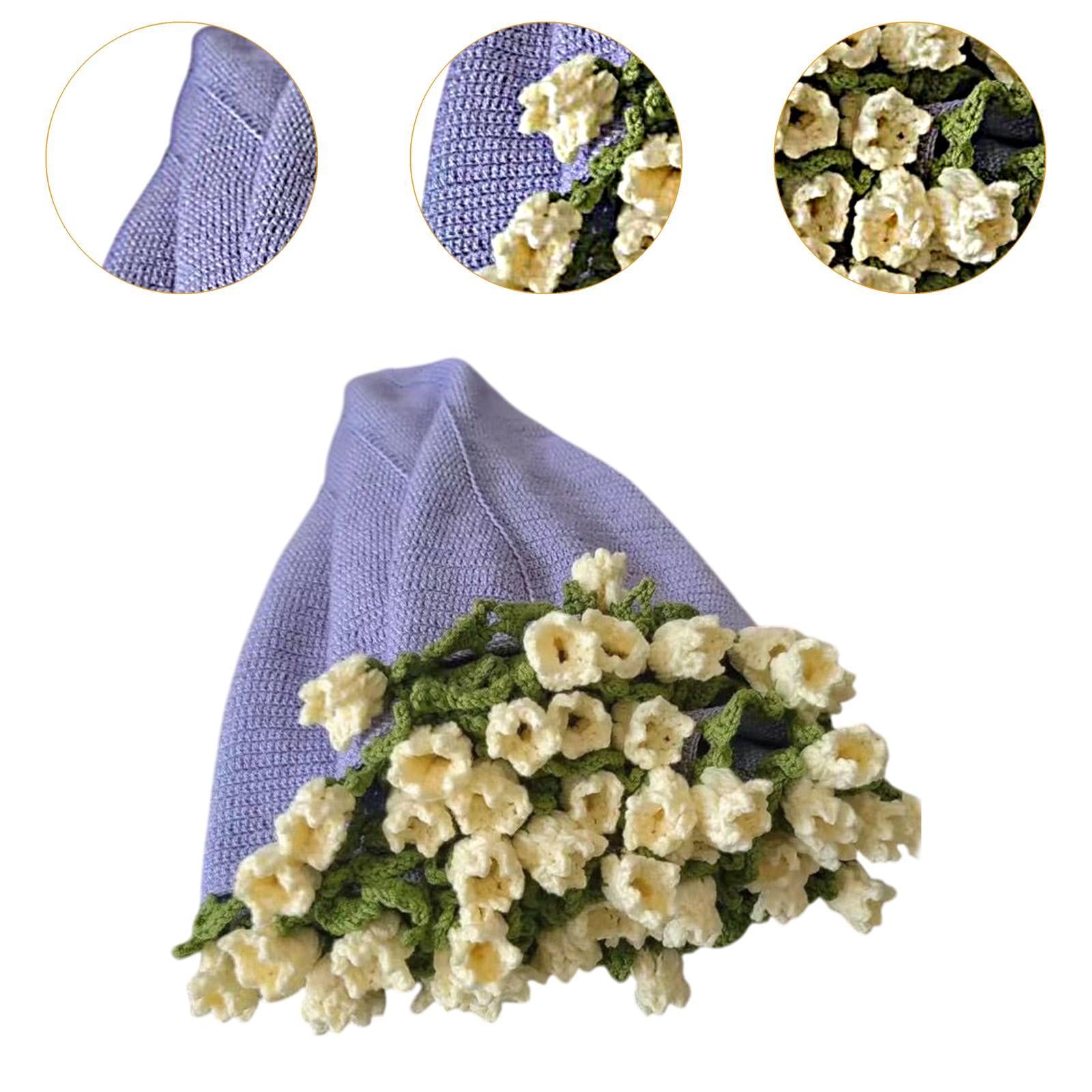 Bouquet Blanket Crochet Kit Crochet Starter Kit for Wedding Adults Beginners Yellow