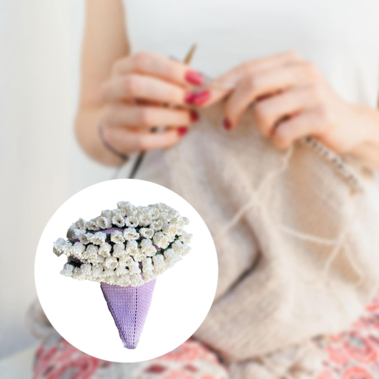 Bouquet Blanket Crochet Kit Crochet Starter Kit for Anniversary Wedding Gift Finished 100cm