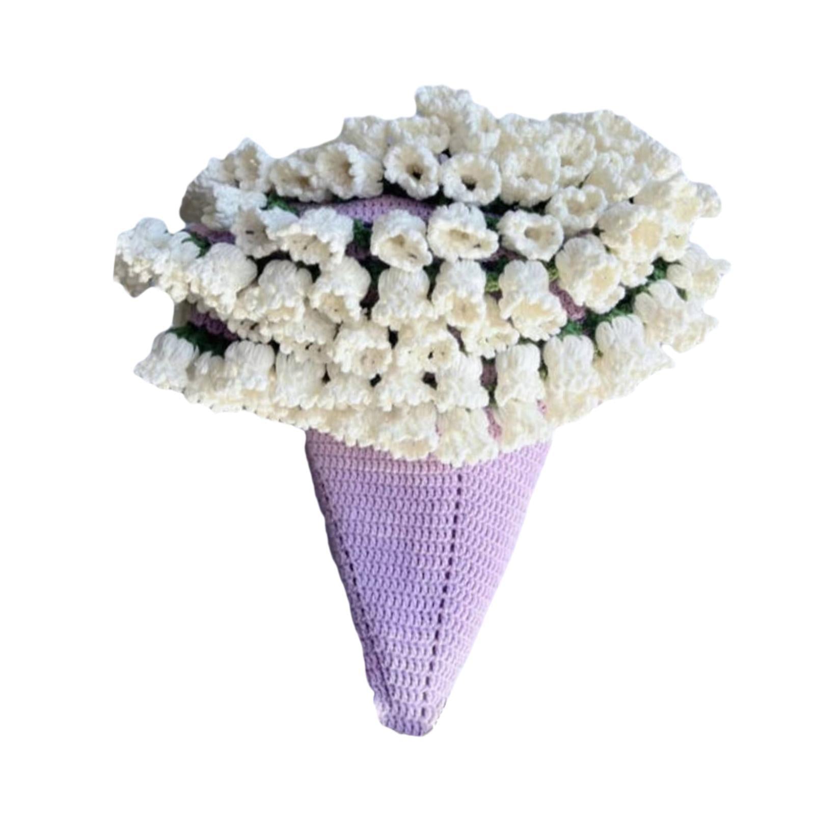 Bouquet Blanket Crochet Kit Crochet Starter Kit for Anniversary Wedding Gift Finished 100cm