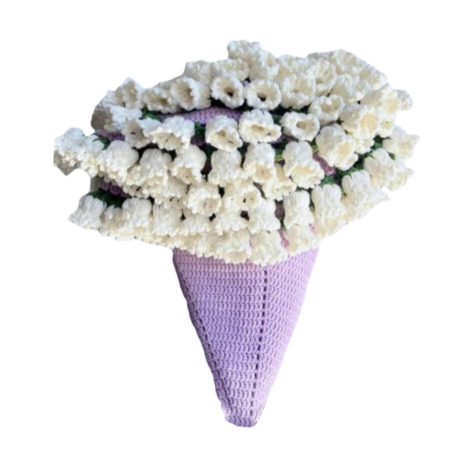 Bouquet Blanket Crochet Kit Crochet Starter Kit for Anniversary Wedding Gift Finished 70cm