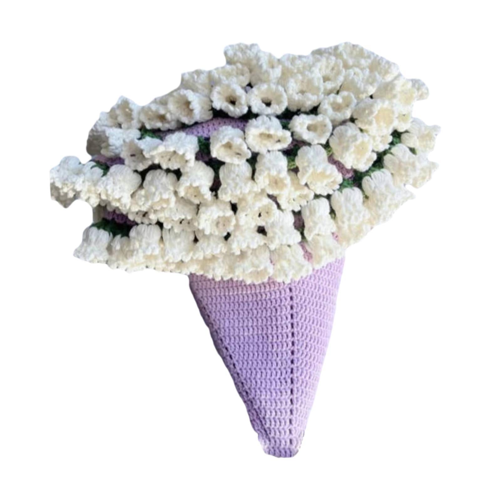 Bouquet Blanket Crochet Kit Crochet Starter Kit for Anniversary Wedding Gift Finished 70cm