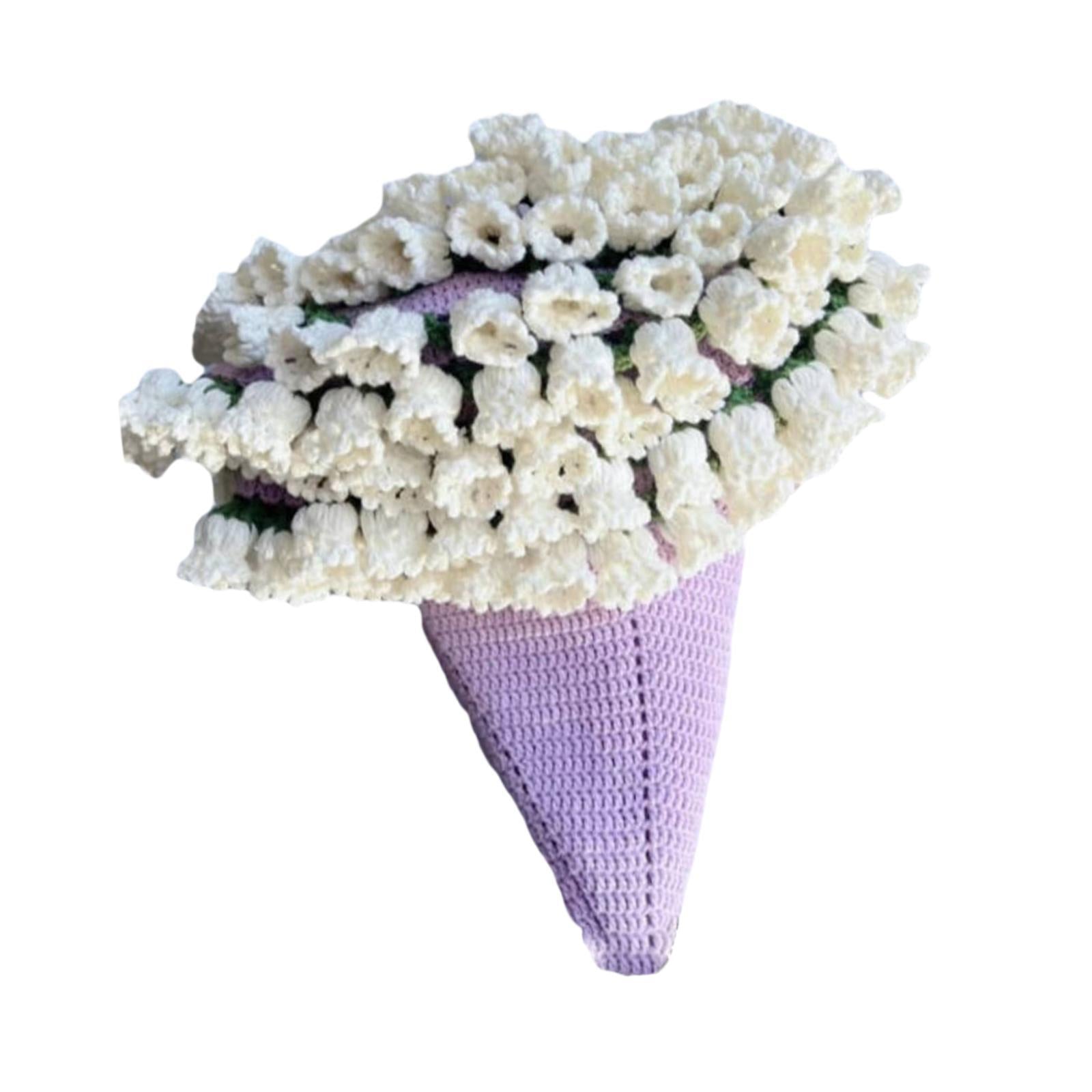 Bouquet Blanket Crochet Kit Crochet Starter Kit for Anniversary Wedding Gift Finished 70cm
