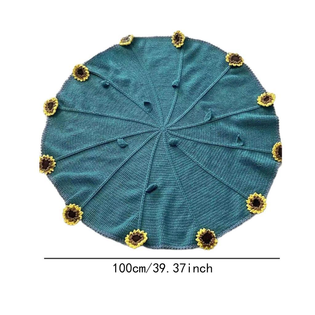 Bouquet Blanket Crochet Kit Decor Gift DIY for Enthusiast Beginners Birthday