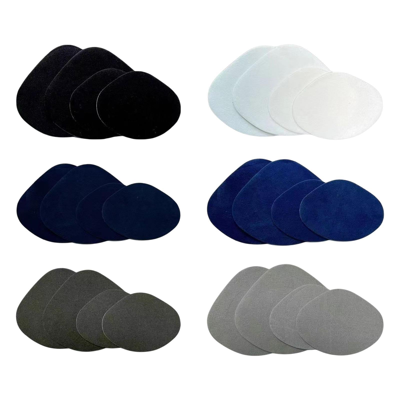 4x Shoe Heel Repair Patches for Men and Women Wear Resistant Heel Hole Stickers White