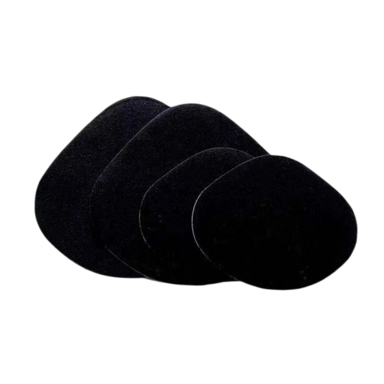 4x Shoe Heel Repair Patches for Men and Women Wear Resistant Heel Hole Stickers Black