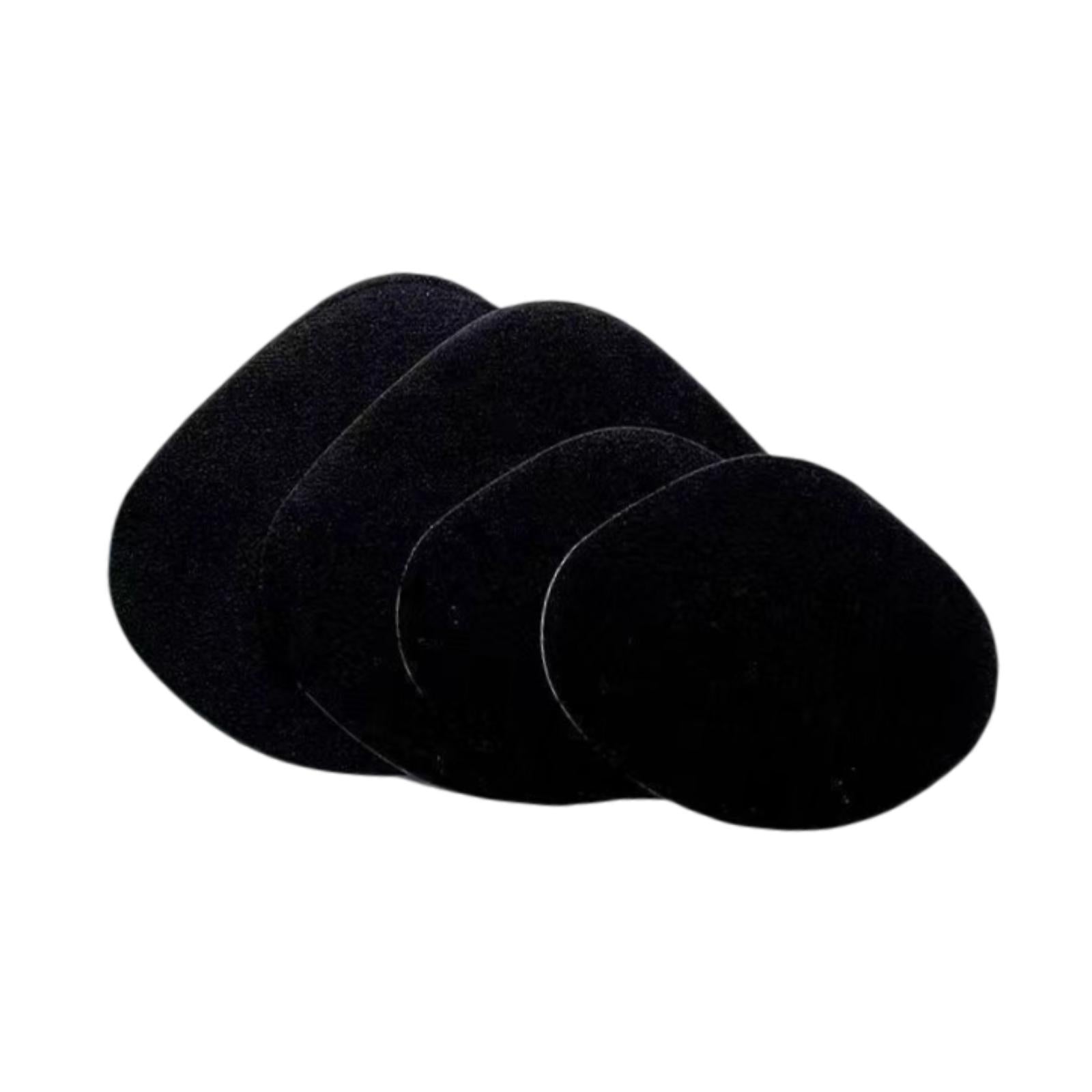 4x Shoe Heel Repair Patches for Men and Women Wear Resistant Heel Hole Stickers Black