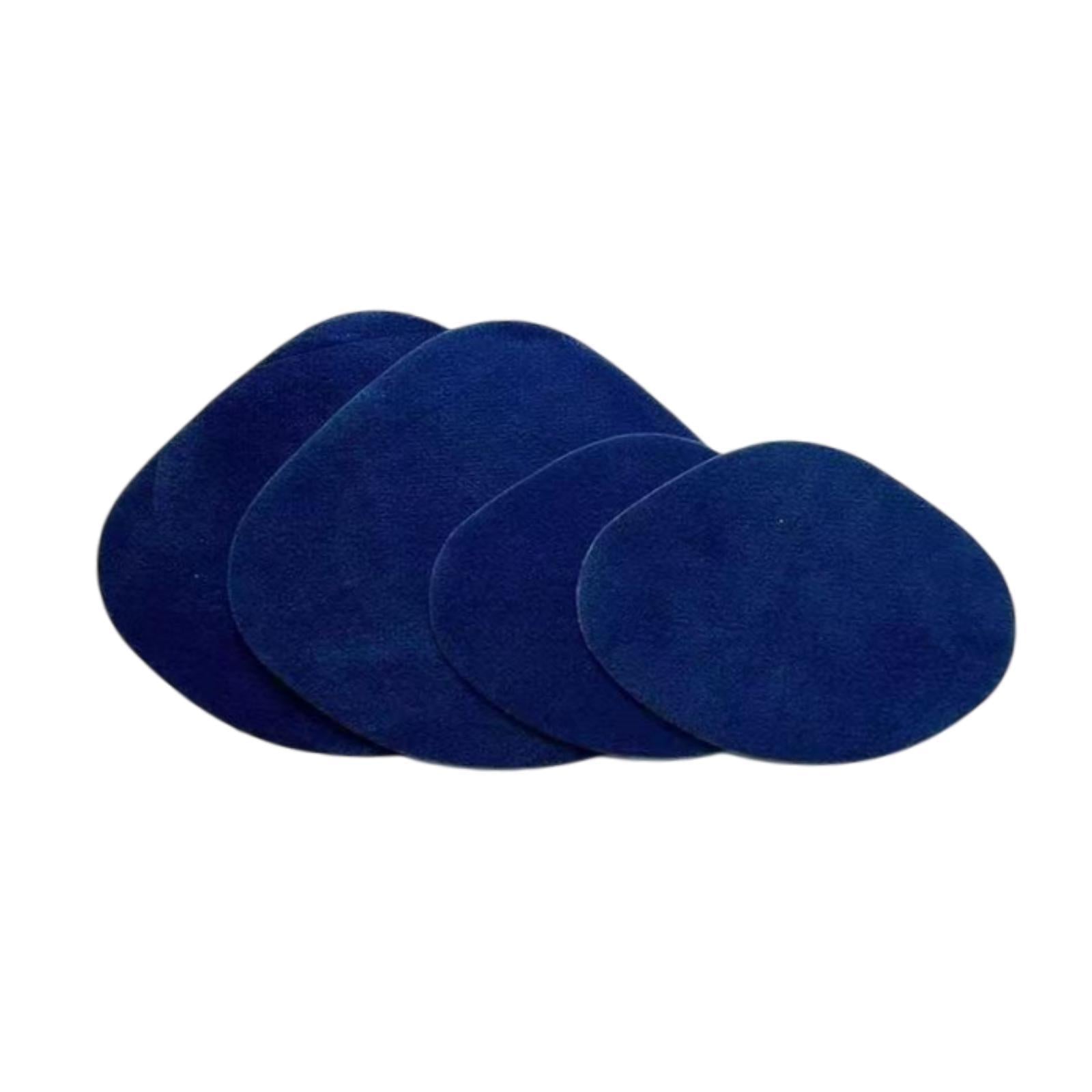 4x Shoe Heel Repair Patches for Men and Women Wear Resistant Heel Hole Stickers Blue