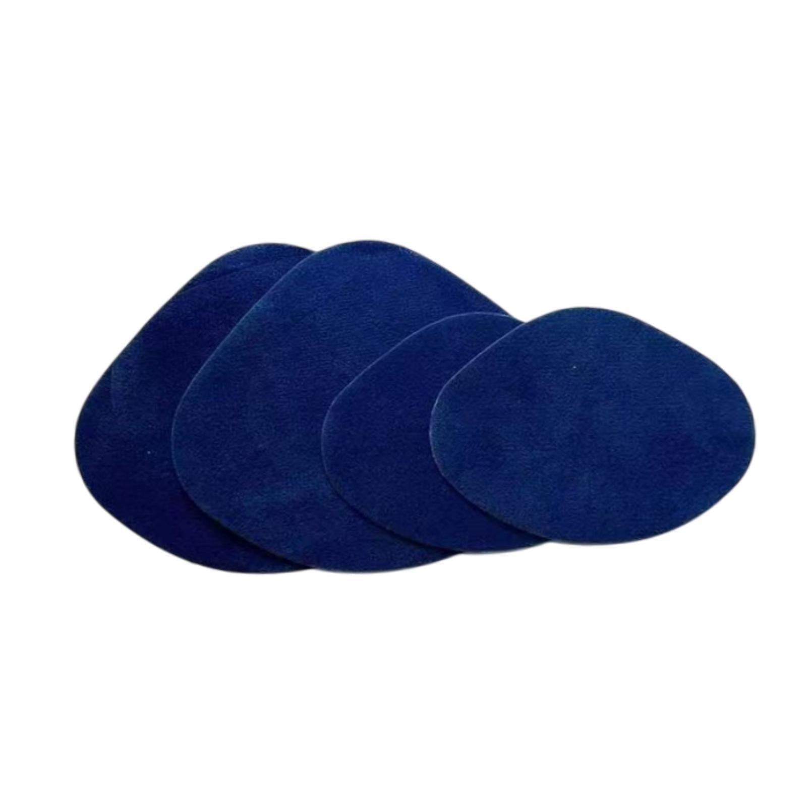 4x Shoe Heel Repair Patches for Men and Women Wear Resistant Heel Hole Stickers Blue