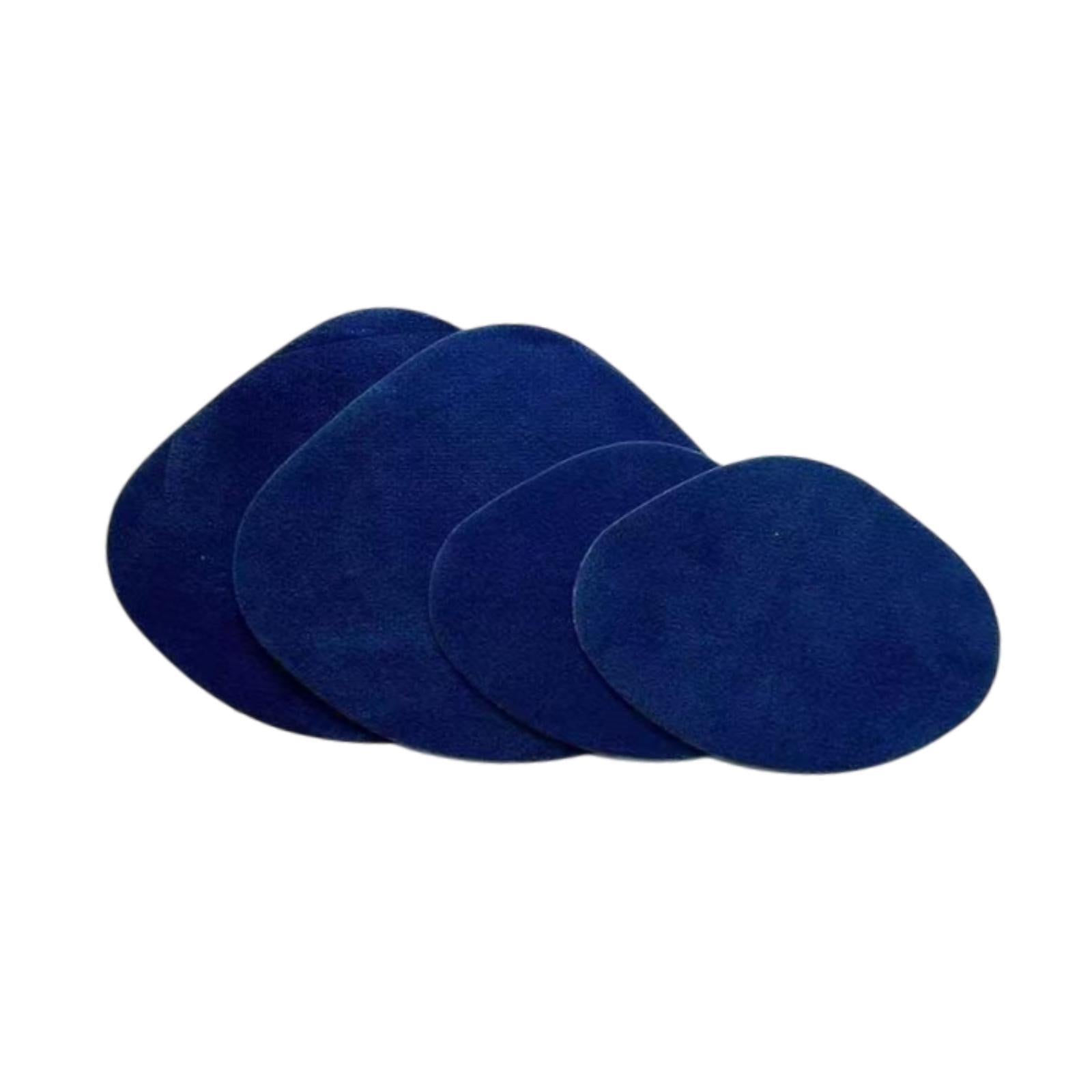 4x Shoe Heel Repair Patches for Men and Women Wear Resistant Heel Hole Stickers Blue