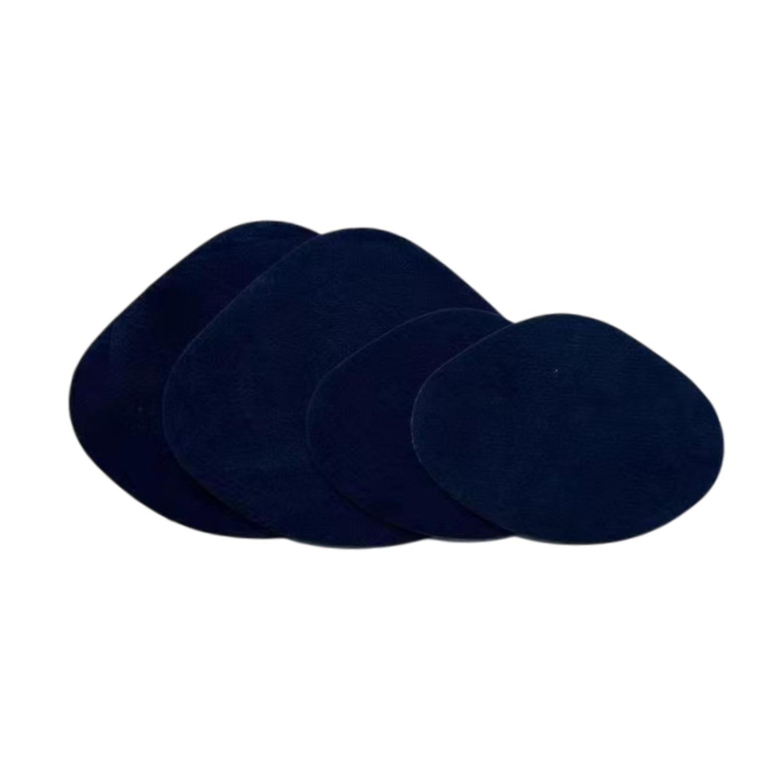 4x Shoe Heel Repair Patches for Men and Women Wear Resistant Heel Hole Stickers Dark Blue