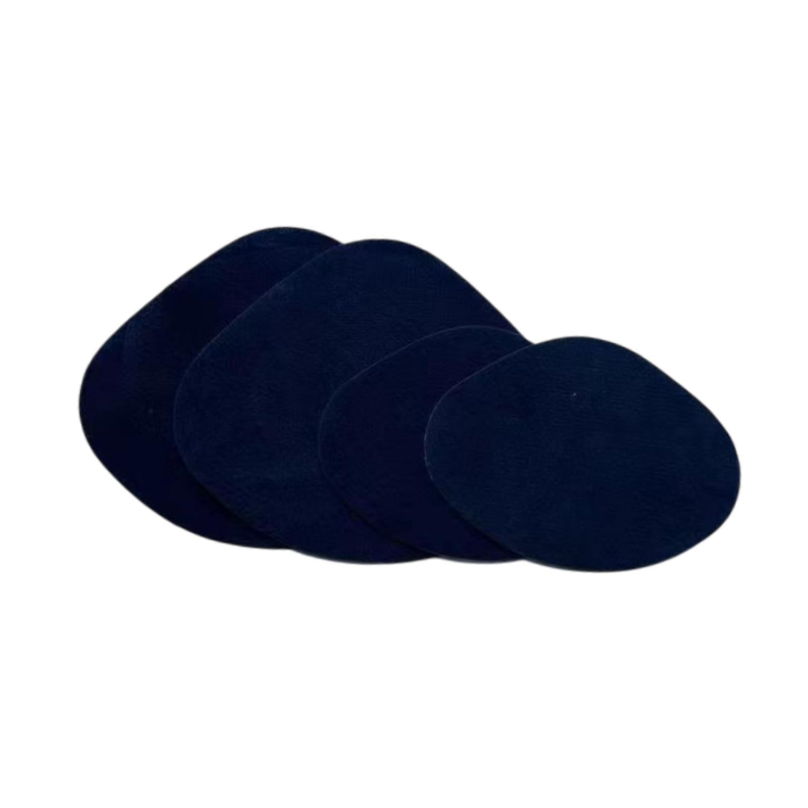 4x Shoe Heel Repair Patches for Men and Women Wear Resistant Heel Hole Stickers Dark Blue