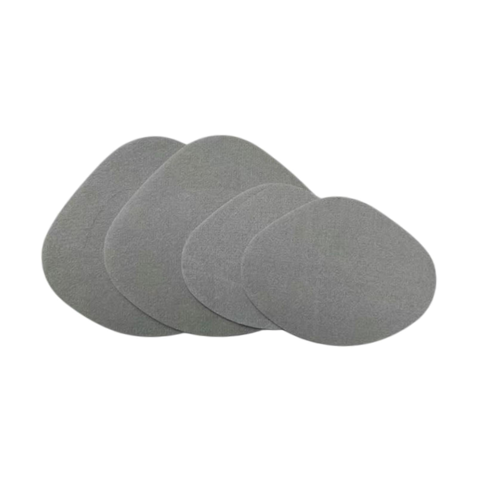 4x Shoe Heel Repair Patches for Men and Women Wear Resistant Heel Hole Stickers Light gray