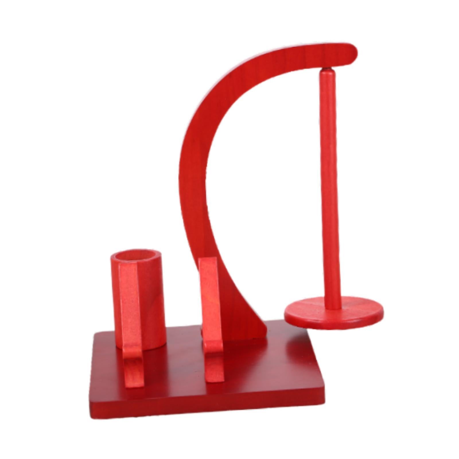 Wooden Yarn Holder Arts Crafts with Phone Holder Gifts Spool Rack for Sewing