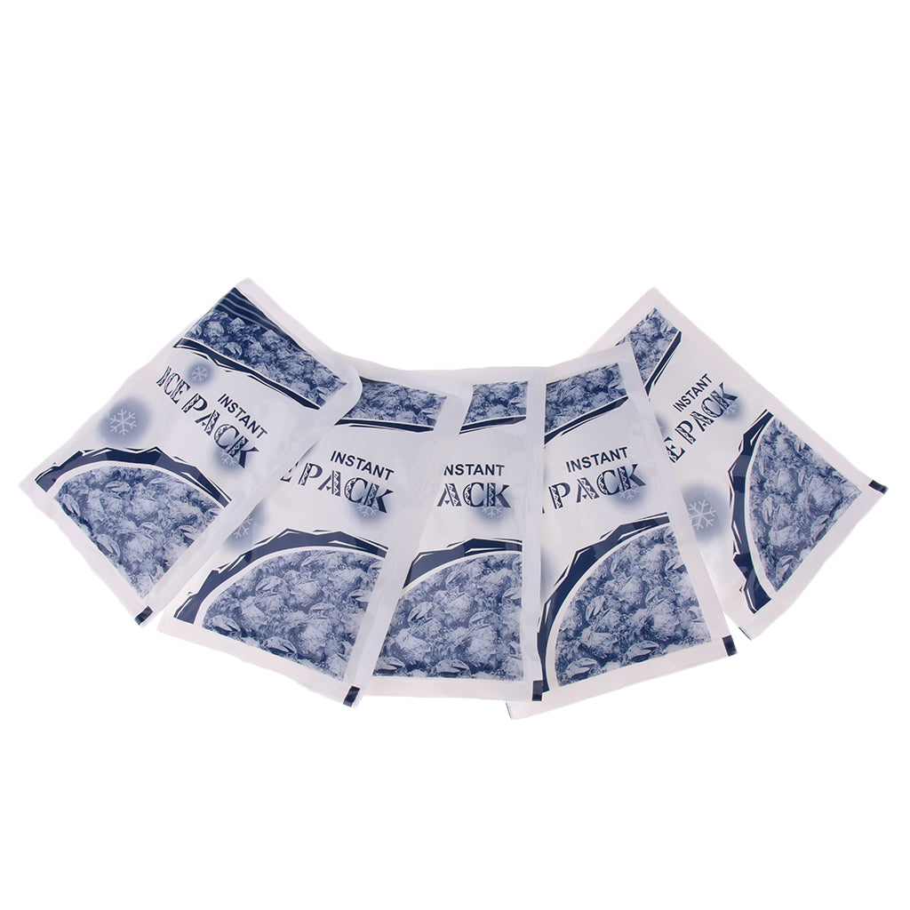 5 Bags Disposable Cold Instant Ice Pack For Emergency Injuries First Aid