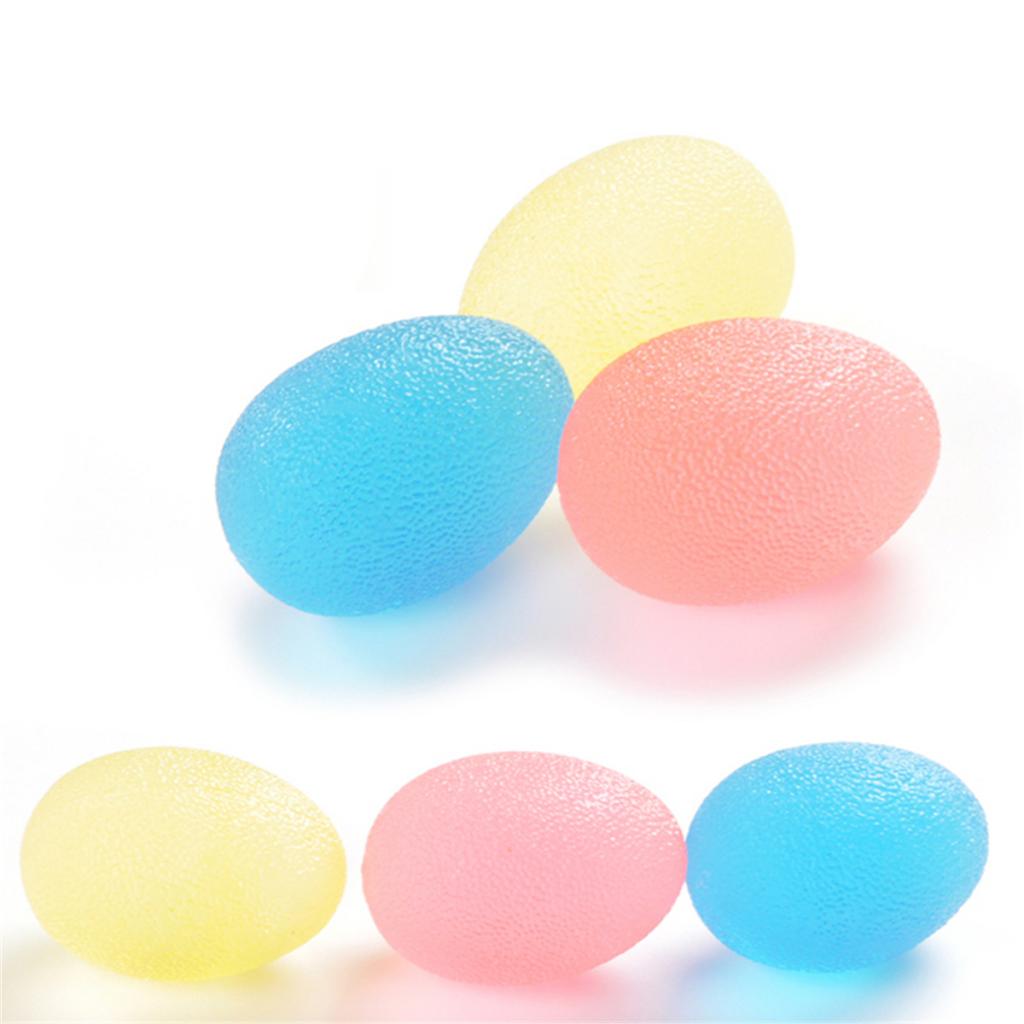 Fingers Palm Exercise Grip Strength Ball Hand Squeeze Exerciser Yellow Soft