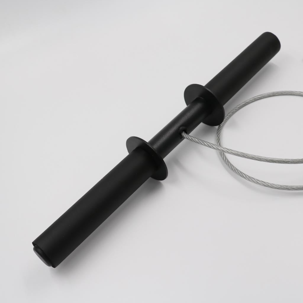 Wrist Roller Forearm Exerciser with Steel Rope for Training Exercise Workout