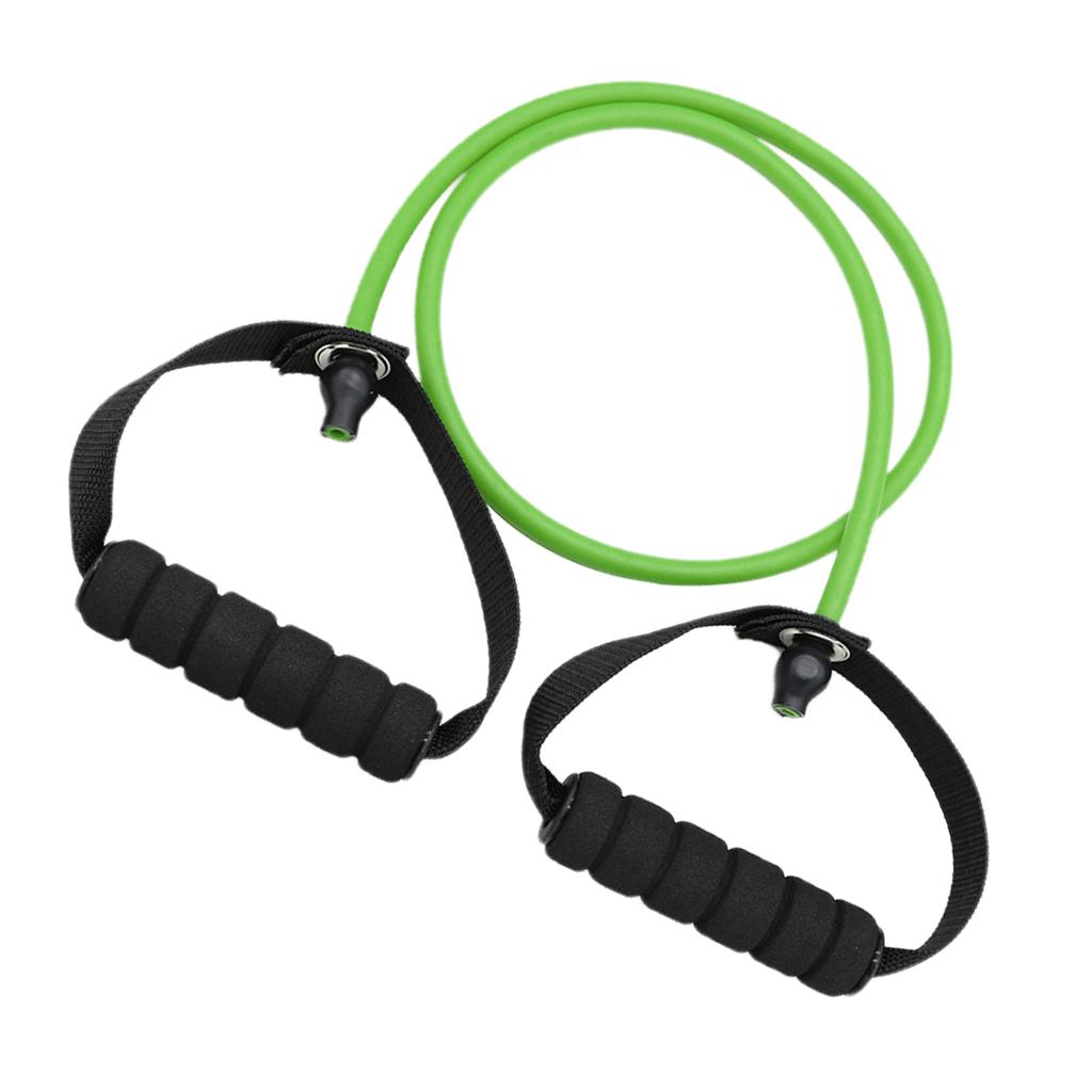 5xResistance Band Pilates Tube Pull Rope Gym Yoga Fitness Cord Green