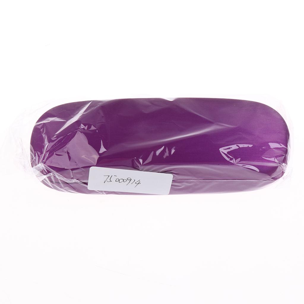 2 Pieces Eye Glasses Protector Eyewear Hard Case Sunglasses Box purple