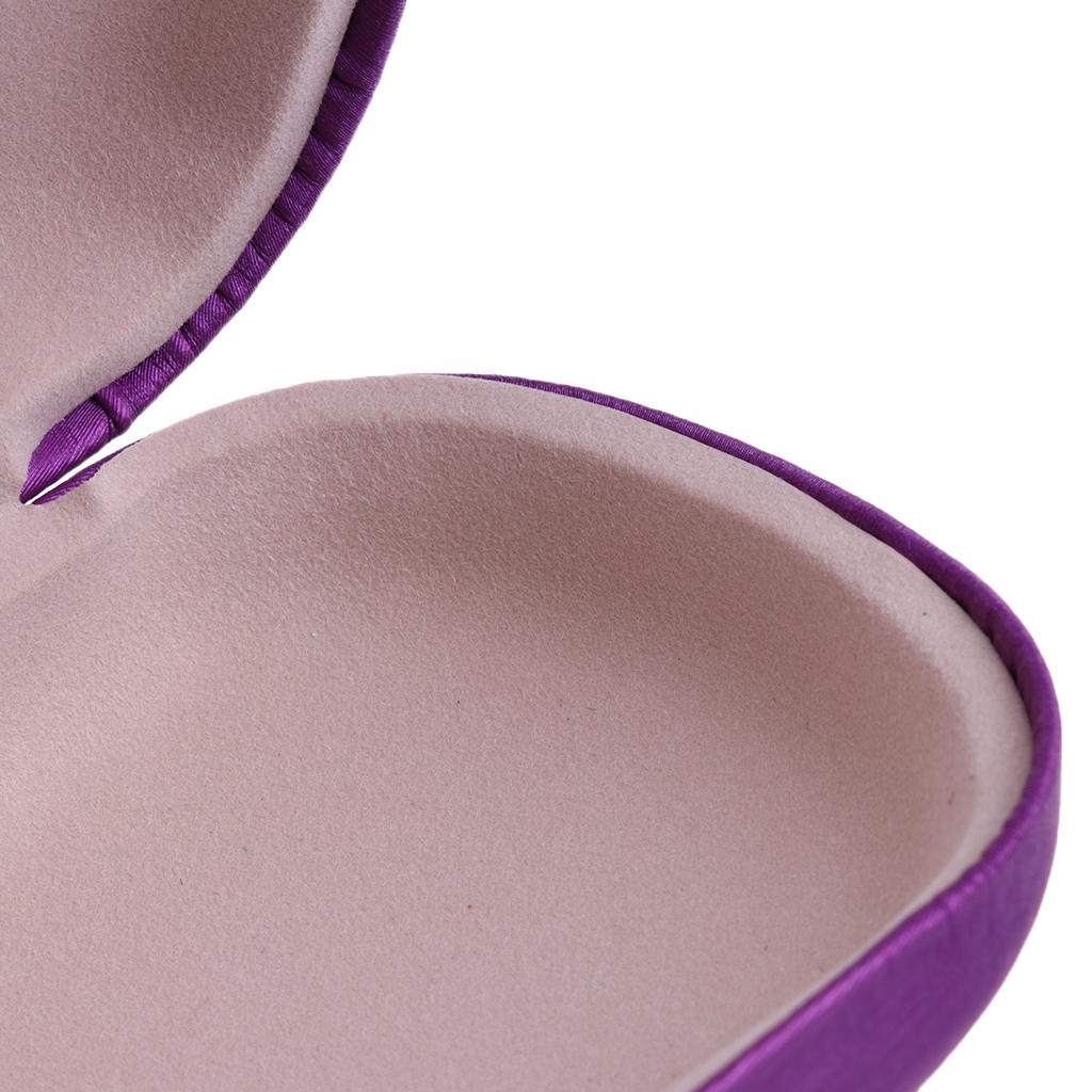2 Pieces Eye Glasses Protector Eyewear Hard Case Sunglasses Box purple