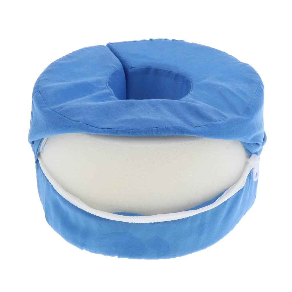 Adjustable Loop Foot Hand Foam Elevator Cushion Leg Rest Elevation Pillow Anti Bedsore Ankle Swelling Relief Blue