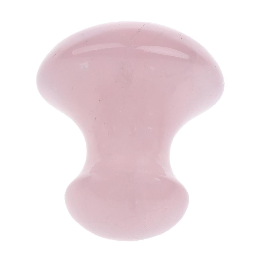 2 Pieces Massage Stone Mushroom Shape Jade Facial Guasha Scraping Tool