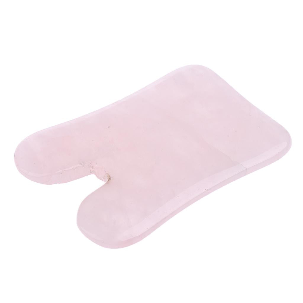 Natural Rose Quartz Guasha Board Salon Gua Sha Scraping Face Massage SPA