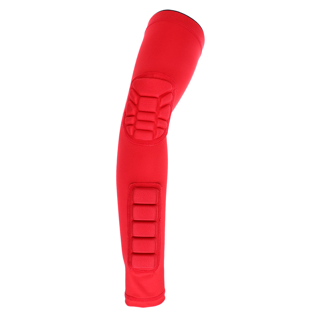 Sports Elbow Support Brace Protector Guard Pad Arm Compression Sleeve M Red